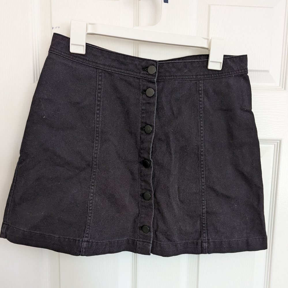 High Waisted Button Down Skirt